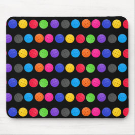 Mousepad Jogada Colorida em Preto