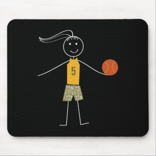 Mousepad Jogador Bysketbyll Girls Bysketbyll