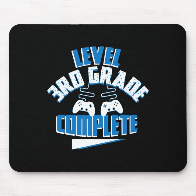 Mousepad Jogador completo do último dia do nível escolar 3º (Frente)