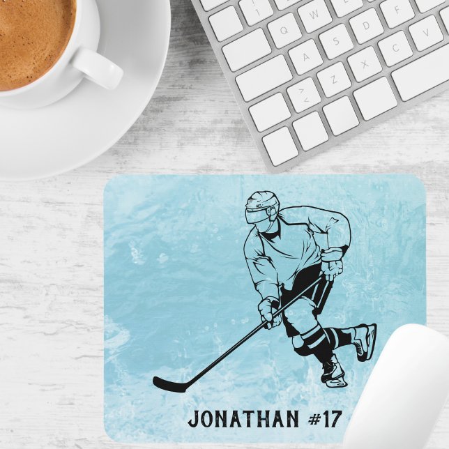 Mousepad Jogador da Equipe de Hóquei em Gelo (Criador carregado)