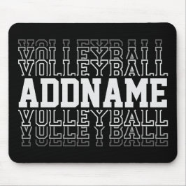 Mousepad Jogador da Equipe de Logotipo de Voleibol em Desap