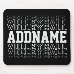 Mousepad Jogador da Equipe de Logotipo de Voleibol em Desap