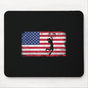 Mousepad Jogador de Badminton Bandeira dos EUA Para Homens