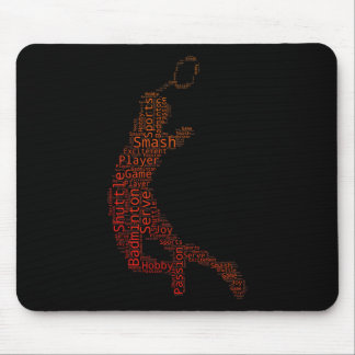 Mousepad Jogador de Badminton de Squash de Shuttle Masculin