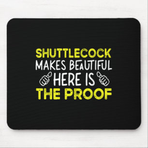 Mousepad Jogador de Badminton Divertido & Amante - Peteca B