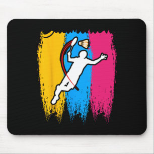 Mousepad Jogador de Badminton Encerra O Tempo De Esmagament