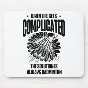 Mousepad Jogador de Badminton Engraçado Design 15