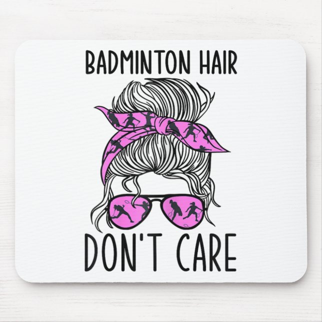 Mousepad Jogador De Badminton Engraçado E Sobreposto - Shut (Frente)
