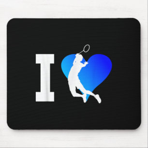 Mousepad Jogador de Badminton Mens Shuttle Squash Mulheres