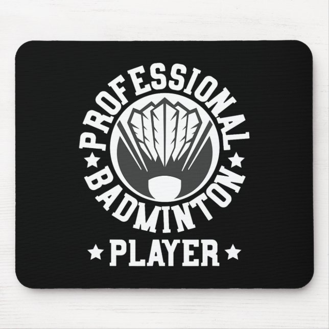 Mousepad Jogador de Badminton Profissional Shuttle - Presen (Frente)