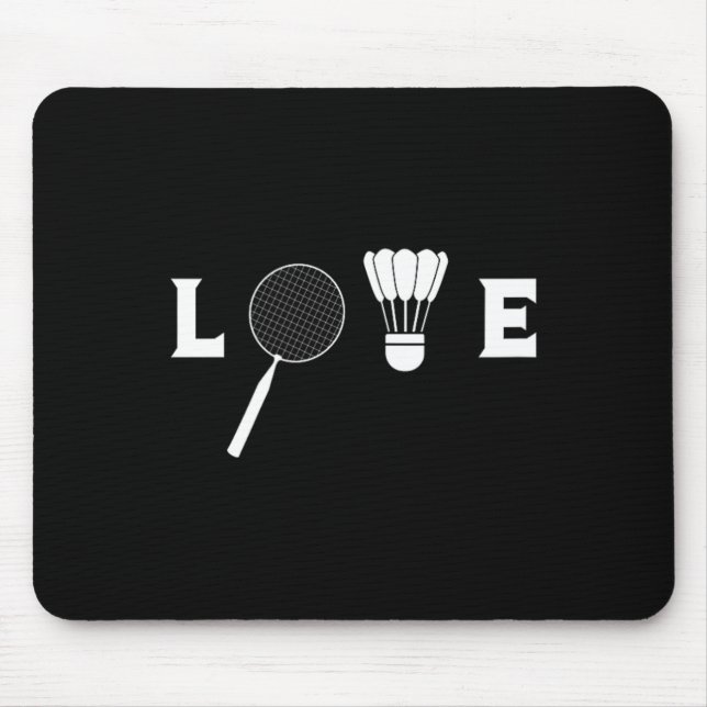 Mousepad Jogador de Badminton Racket Esportivo Shuttle Engr (Frente)