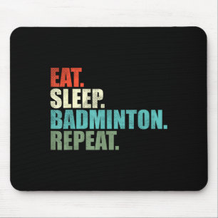 Mousepad Jogador de badminton retrô vintage
