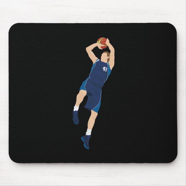 Mousepad Jogador de Basquete 3 Pontos (Frente)