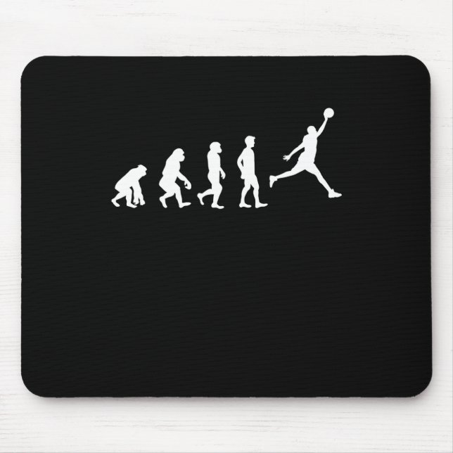 Mousepad Jogador de basquete campeão de evolução (Frente)