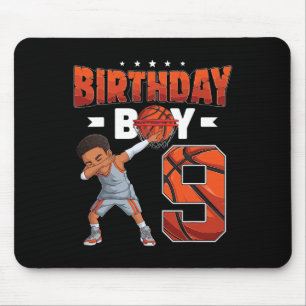 Mousepad Jogador de basquete de 9 anos Rapaz 9º Nascimento