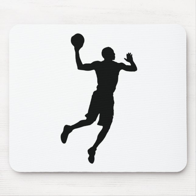 Mousepad Jogador de basquete de pop Art Silhouket (Frente)