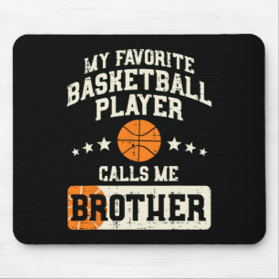 Mousepad Jogador de Basquete Favorito Chamador B da Família