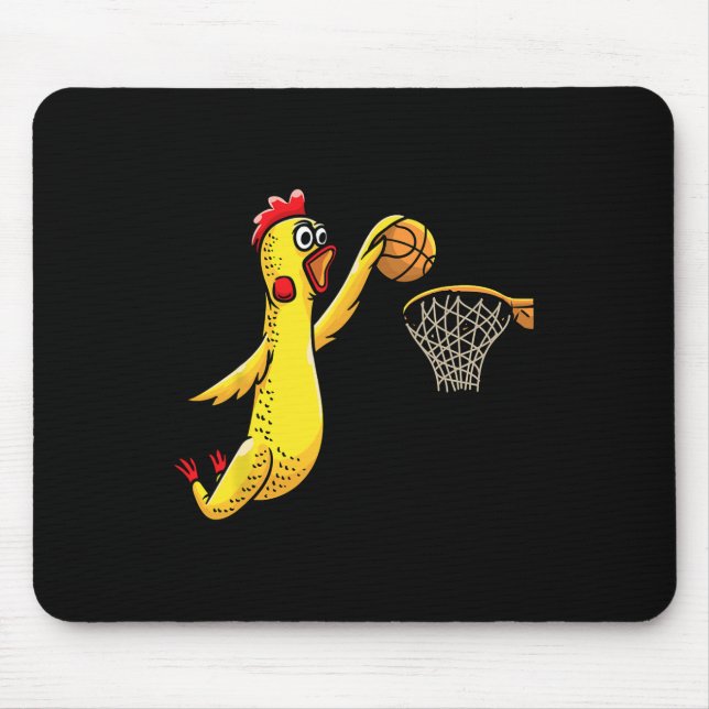 Mousepad Jogador de basquete jogando futebol jogador de bor (Frente)