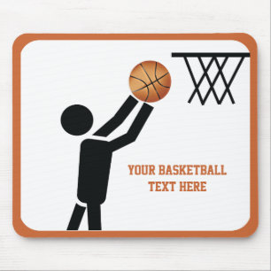 Mousepad Jogador de basquetebol personalizado
