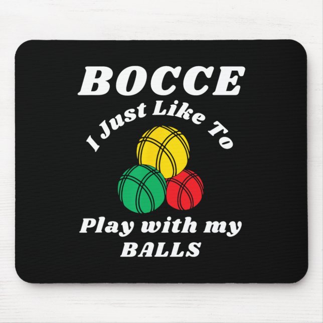Mousepad Jogador De Bocha Diver Humores Ditado  (Frente)