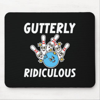 Mousepad Jogador de boliche engraçado totalmente ridículo