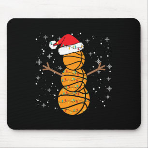 Mousepad Jogador de Bysketbyll Snowman Papais noeis Bysketb