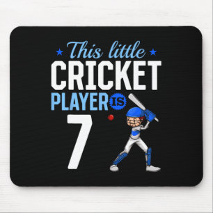 Mousepad Jogador de críquete de 7º aniversário
