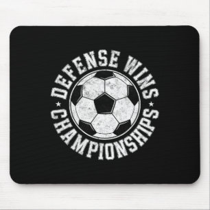 Mousepad Jogador de Defesa de Futebol Antigo Ganha Campeona