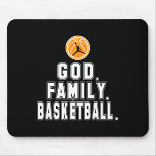 Mousepad Jogador de Deus da Família de Basquete