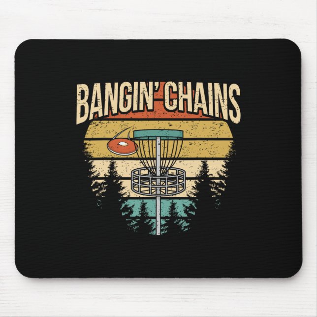 Mousepad Jogador de Disc Golf Engraçado Dizendo Eu Bato nas (Frente)
