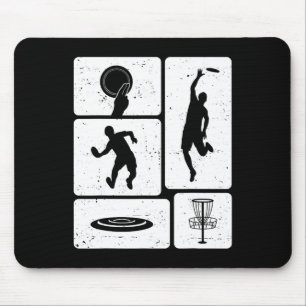 Mousepad Jogador de Disco Golfe Divertido Disco Voador Lega