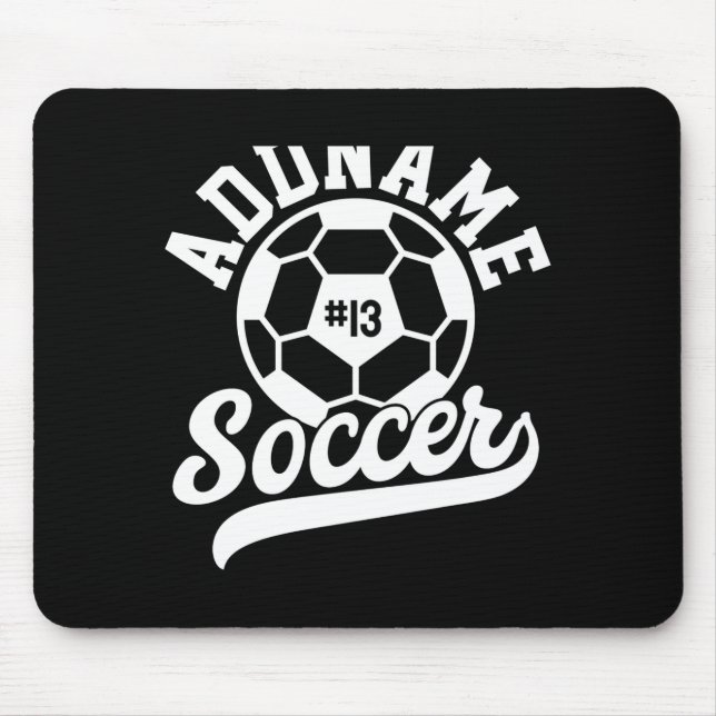 Mousepad Jogador de Futebol Adicionar Nome Equipe de Futebo (Frente)