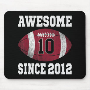 Mousepad Jogador de futebol de 10 anos de idade, 10º aniver