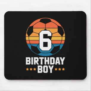 Mousepad Jogador de Futebol de 6 Anos 6º Aniversário Para M
