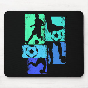Mousepad Jogador de Futebol Meninos Crianças Jovens Homens