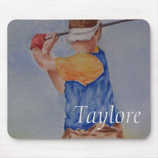 Mousepad Jogador de golfe (Frente)