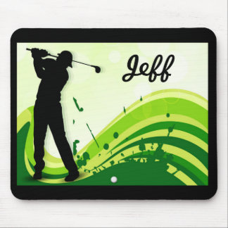 Mousepad Jogador de golfe artística
