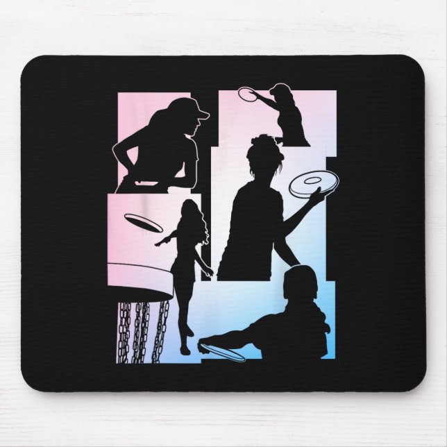 Mousepad Jogador de Golfe de Disco Engraçado Entusiasta de  (Frente)