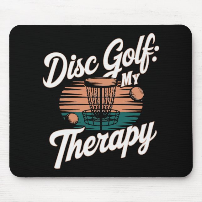 Mousepad Jogador de Golfe de Disco Jogo de Frisbee Engraçad (Frente)