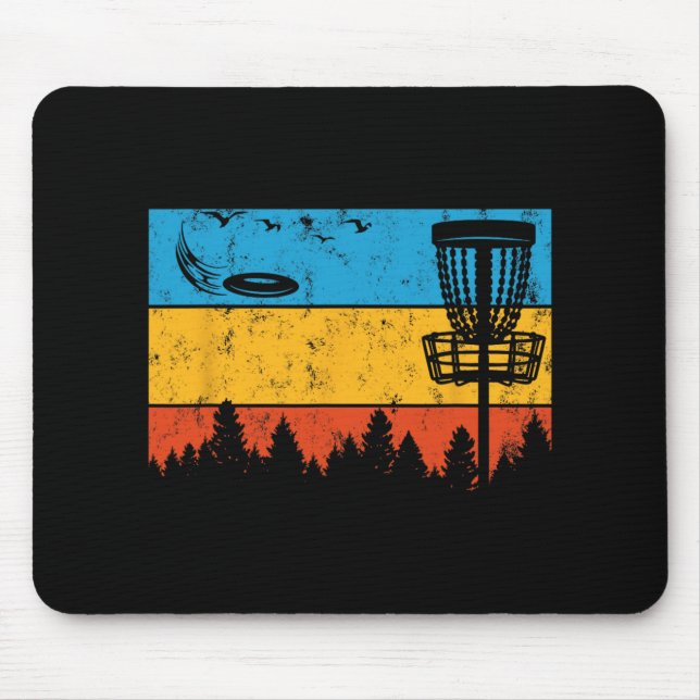 Mousepad Jogador de Golfe de Disco Ultimate Frisbee Voador (Frente)