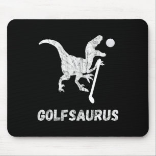 Mousepad Jogador de Golfe Miniatura Engraçado Golfista Dino