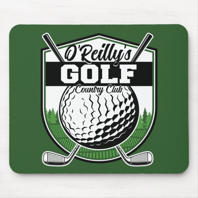 Mousepad Jogador de Golfe Personalizado Pro Golf Country Cl (Frente)