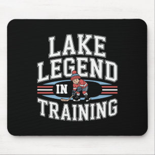 Mousepad Jogador de Hóquei no Lago Lenda Shinny