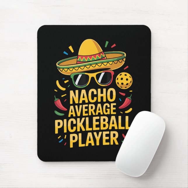 Mousepad Jogador de pickleball não médio (Com mouse)