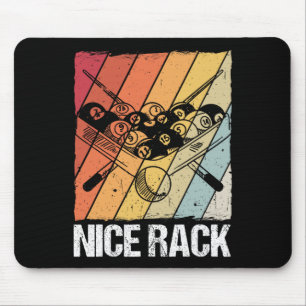 Mousepad Jogador de Piscina do Rack Billiards
