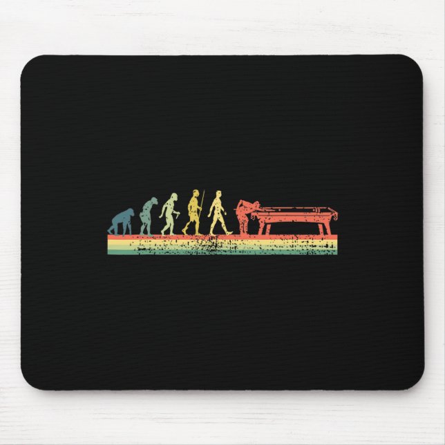 Mousepad Jogador De Piscinas Engraçado Da Evolução Dos Bilh (Frente)