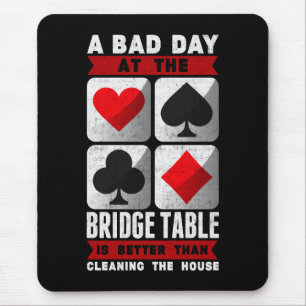 Mousepad Jogador de Ponte Engraçado Um Dia Ruim na Mesa da