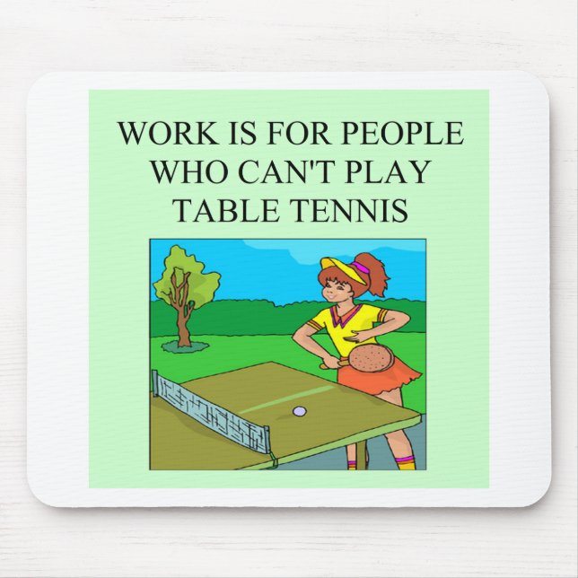 Mousepad jogador de ténis de mesa (Frente)