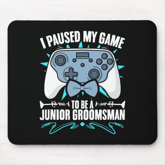 Mousepad Jogador de Vídeo do Padrinho de casamento Júnior P (Frente)