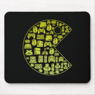 Mousepad Jogador de Video Game Antigo 1980 Retro Millennial